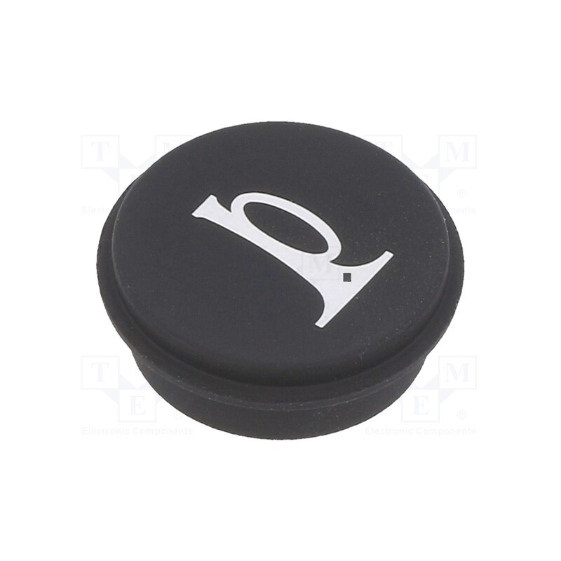 1 pcs x EAO - 09-0S12.0244 - Button, round, Ø21mm, black, 09