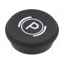 1 pcs x EAO - 09-0S12.0238 - Button, round, Ø21mm, black, 09