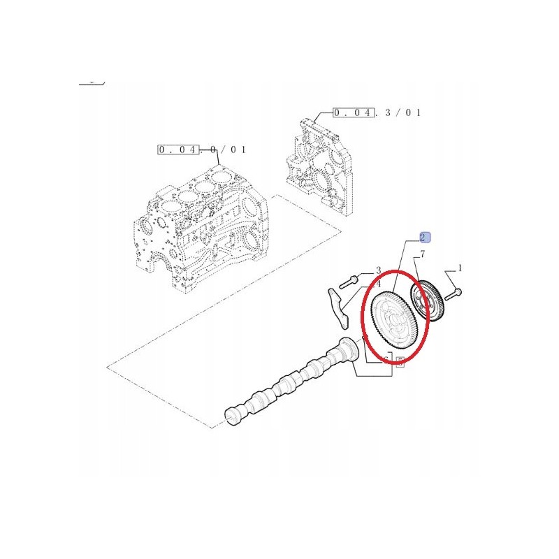 Gear wheel New Holland Case Steyr 4894775