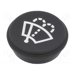 1 pcs x EAO - 09-0S12.0087 - Button, round, Ø21mm, black, 09