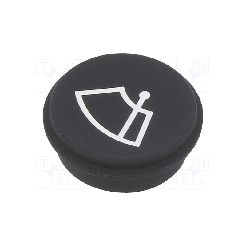 1 pcs x EAO - 09-0S12.0086 - Button, round, Ø21mm, black, 09
