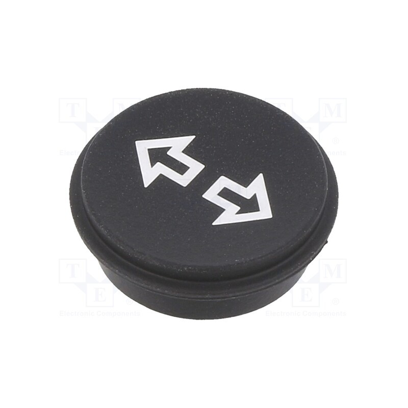1 pcs x EAO - 09-0S12.0084 - Button, round, Ø21mm, black, 09