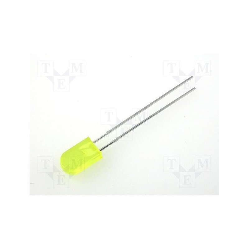 5 pcs x KINGBRIGHT ELECTRONIC - L-173YD - LED, rectangular, 5x2.5mm, yellow, 2÷8mcd, 100°, Front: convex, 20mA