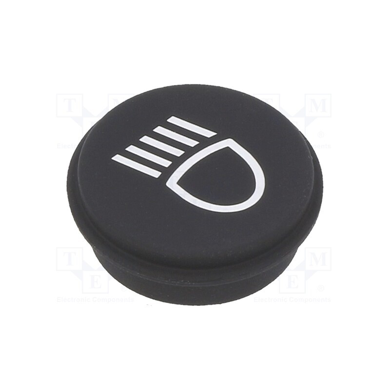 1 pcs x EAO - 09-0S12.0083 - Button, round, Ø21mm, black, 09