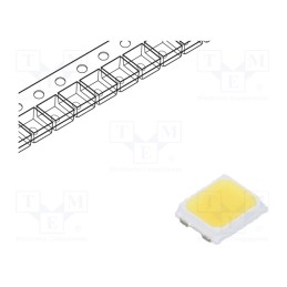 5 pcs x BRIDGELUX - BXEN-57S-13H-9C-00-0-0 - LED, SMD, 2835, white cold, 107lm, 5700K, 95, 116°, 100mA, 8.8÷9.3V