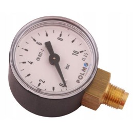 Dry pressure gauge m40 0 10 bar thread m10x1 lower end