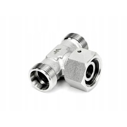 Symmetrical metric hydraulic tee bab m18