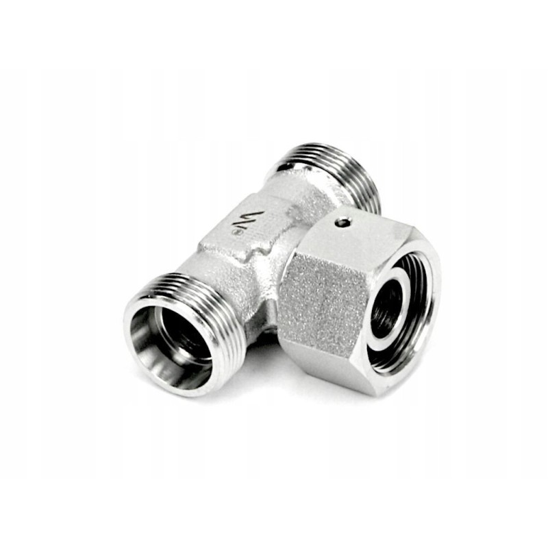 Symmetrical metric hydraulic tee bab m18