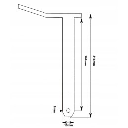 Long hitch pin massey ferguson 135 230 365