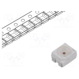 5 pcs x ams OSRAM - LR E6SF-ABCA-1-1 - LED, SMD, PLCC4, red, 4.8÷9.53lm, 1400÷3550mcd, 3x3.4x2.1mm, 120°