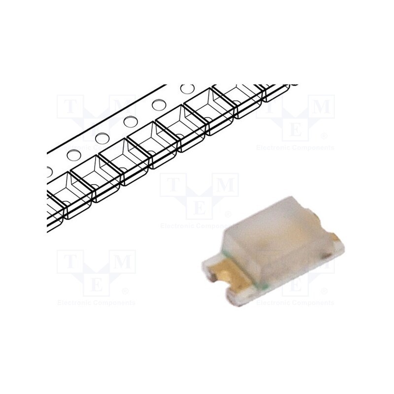 5 pcs x ROHM SEMICONDUCTOR - SML-D12Y1WT86 - LED, SMD, 0603, yellow, 63÷100mcd, 1.6x0.8x0.55mm, 2.2V, 20mA, 54mW