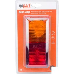 Rectangular combination rear lamp 12 24v