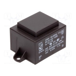 1 pcs x HAHN - BV EI 422 1226 - Transformer: encapsulated, 6VA, 230VAC, 15V, 400mA, PCB, BVEI