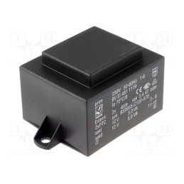 1 pcs x HAHN - BV EI 481 1186 - Transformer: encapsulated, 10VA, 230VAC, 24V, 416mA, PCB, BVEI