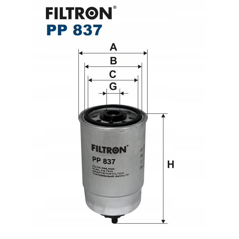 Fiat vw audi iveco fuel filter