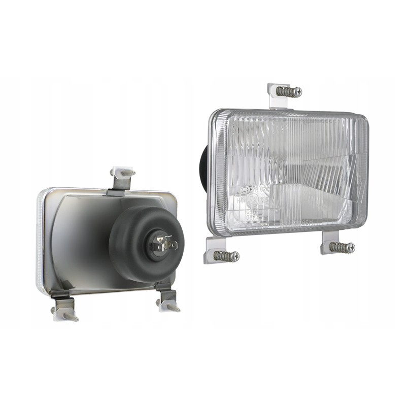 H4 headlight with gasket with 3 screws