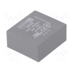 1 pcs x MYRRA - 45006 - Transformer: encapsulated, 1VA, 230VAC, 24V, 42mA, PCB, 34x31x15mm