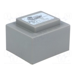 1 pcs x INDEL - TSZZ12/008M - Transformer: encapsulated, 12VA, 230VAC, 12V, 12V, 500mA, 500mA, PCB