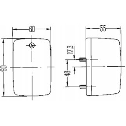 Left turn signal lamp 2ba002652111 hella
