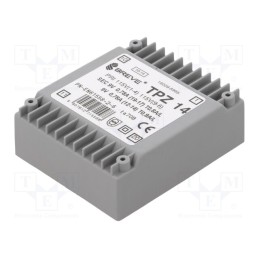 1 pcs x BREVE TUFVASSONS - TPZ14/2*115/2*9V - Transformer: mains, 14VA, 115VAC,230VAC, 9V, 9V, PCB, IP00