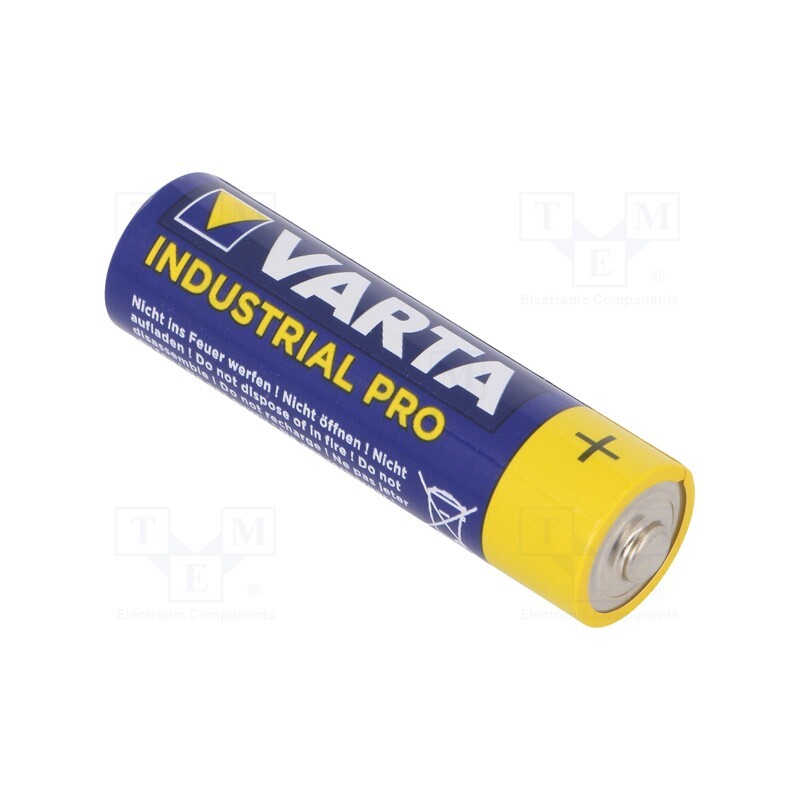 4 pcs x VARTA - 4006211501 - Battery: alkaline, 1.5V, AA, non-rechargeable, Industrial PRO