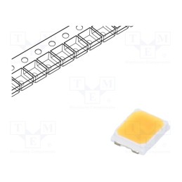 5 pcs x BRIDGELUX - BXEN-35S-11L-3C-00-0-0 - LED, SMD, 2835, white warm, 25lm, 3500K, 95, 60mA, 2.7÷3.1V, 200mW
