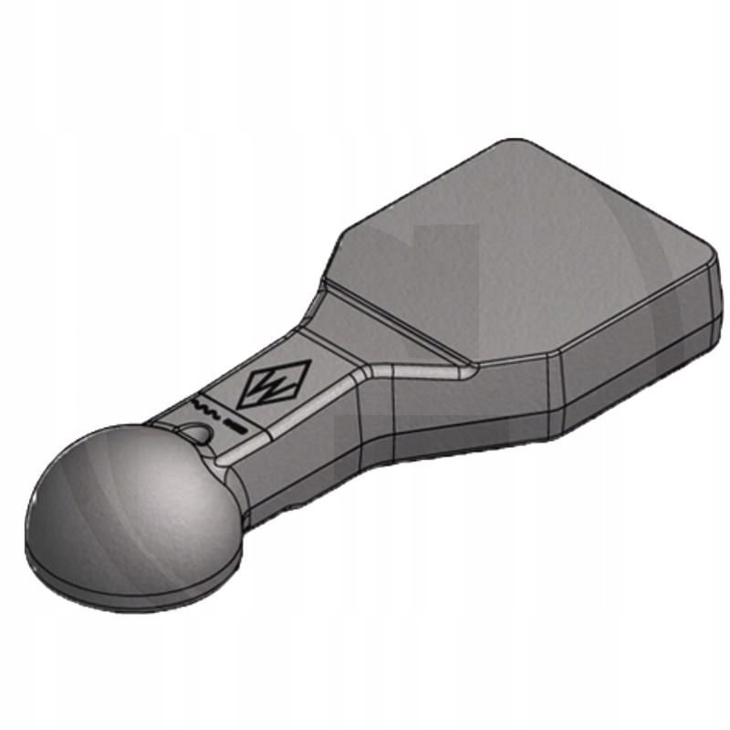 ISO 24347 hitch eye, straight, for bottom mounting