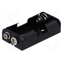5 pcs x COMF - BH-321-1B - Holder, AA,R6, Batt.no: 2, 6F22 type, black
