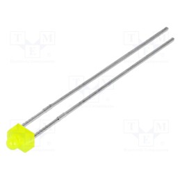 5 pcs x KINGBRIGHT ELECTRONIC - L-2060YD - LED, 1.8mm, yellow, 5÷8mcd, 70°, Front: convex, 2.1÷2.5V, 3.3x2.4mm