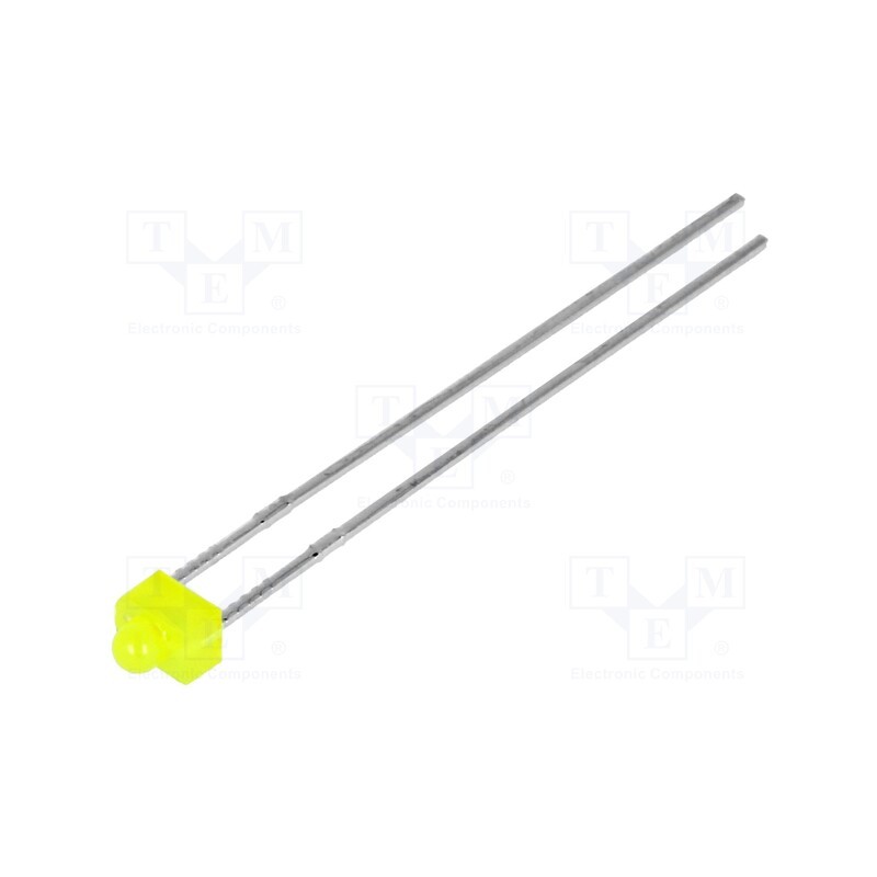5 pcs x KINGBRIGHT ELECTRONIC - L-2060YD - LED, 1.8mm, yellow, 5÷8mcd, 70°, Front: convex, 2.1÷2.5V, 3.3x2.4mm