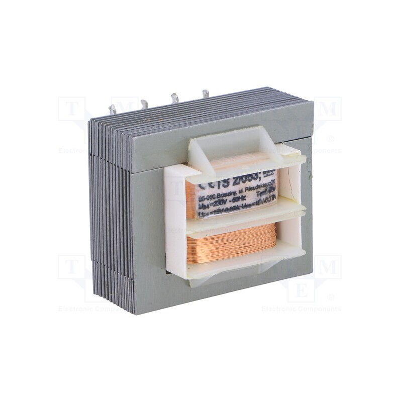 1 pcs x INDEL - TS2/053 - Transformer: mains, 2VA, 230VAC, 15V, 15V, 70mA, 70mA, screw type