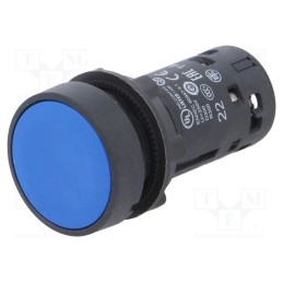 1 pcs x SCHNEIDER ELECTRIC - XB7NA65 - Switch: push-button, 22mm, Stabl.pos: 1, NC + NO, blue, none, IP65