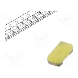5 pcs x ams OSRAM - LW QH8G-Q2OO-3K5L - LED, SMD, 0402, white cold, 300mlm, 90mcd, 115°, 5mA, 2.6÷3.1V