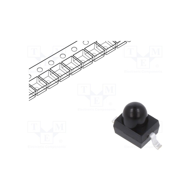 5 pcs x EVERLIGHT - PT91-21B/TR7 - Phototransistor, 1.9mm, Dim: 2.5x2x2.7mm, λp max: 940nm, 30V
