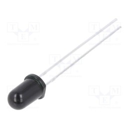 5 pcs x EVERLIGHT - PT334-6B - Phototransistor, 5mm, λp max: 940nm, 30V, Lens: black, Front: convex