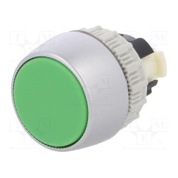 1 pcs x SPAMEL - ST22-KZ - Switch: push-button, 22mm, Stabl.pos: 1, green, IP65, flat, Pos: 2