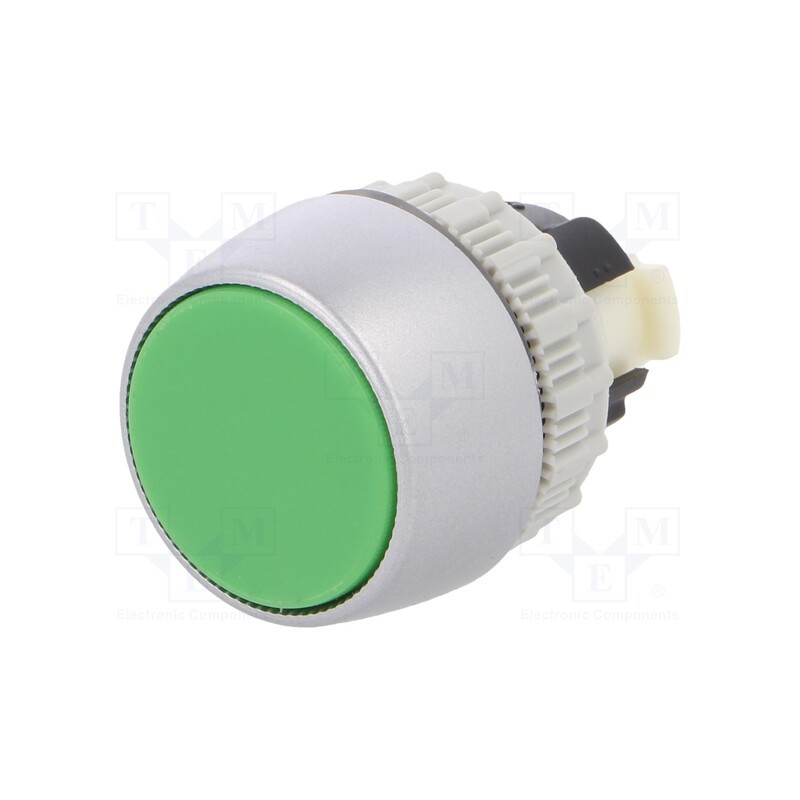 1 pcs x SPAMEL - ST22-KZ - Switch: push-button, 22mm, Stabl.pos: 1, green, IP65, flat, Pos: 2