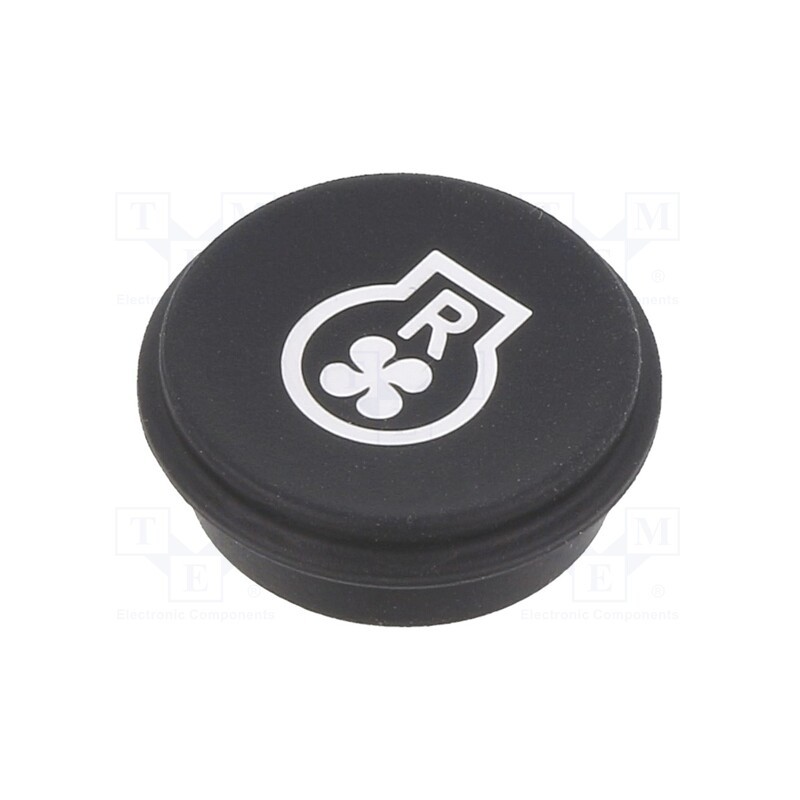1 pcs x EAO - 09-0S12.3328 - Button, round, Ø21mm, black, 09