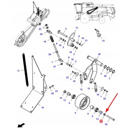 La323377650 thresher tensioner bush