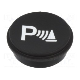 1 pcs x EAO - 09-0S12.2582 - Button, round, Ø21mm, black, 09
