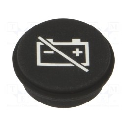 1 pcs x EAO - 09-0S12.2063 - Button, round, Ø21mm, black, 09