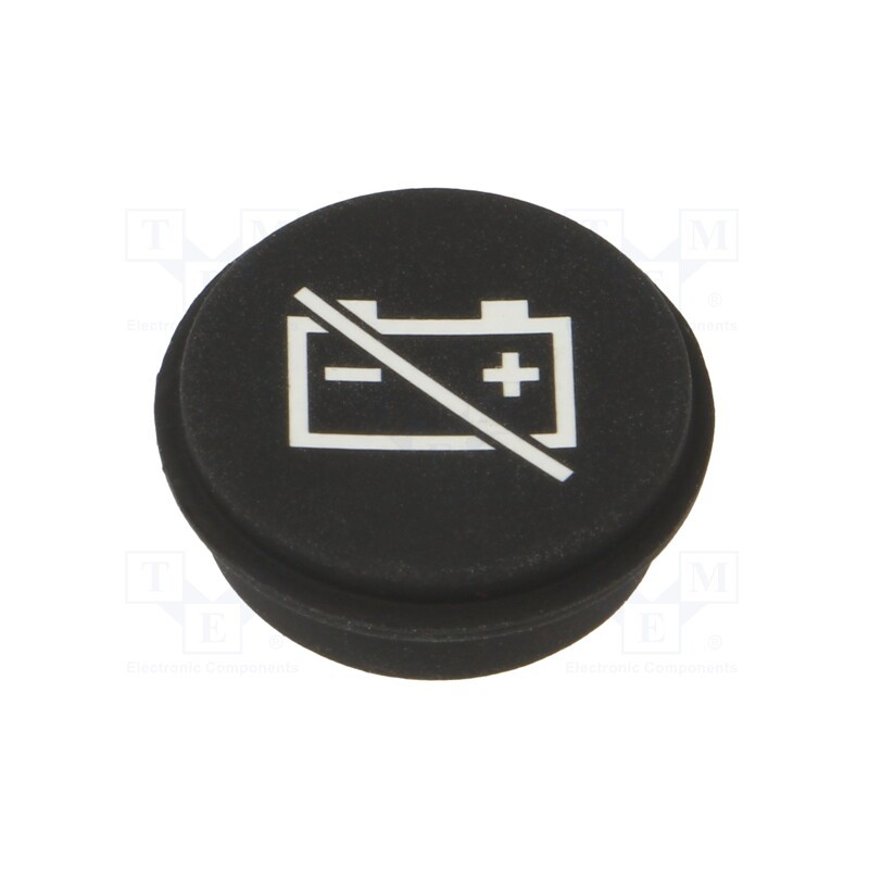 1 pcs x EAO - 09-0S12.2063 - Button, round, Ø21mm, black, 09