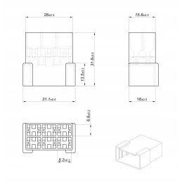 OWD MC 6 3 V2 6P connector housing for sale