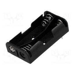5 pcs x COMF - BH-321-2P - Holder, AA,R6, Batt.no: 2, for PCB, black
