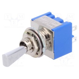 1 pcs x MIYAMA - MS-500F-F - Switch: toggle, Pos: 2, DPDT, ON-ON, 6A/125VAC, Leads: for soldering