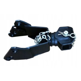 Upper transport hitch for fruit grower mf