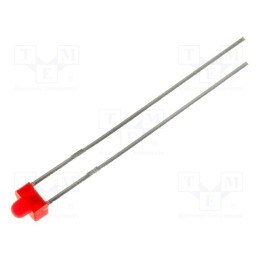 5 pcs x KINGBRIGHT ELECTRONIC - L-2060ID - LED, 1.8mm, red, 8÷15mcd, 70°, Front: convex, 2÷2.5V, No.of term: 2