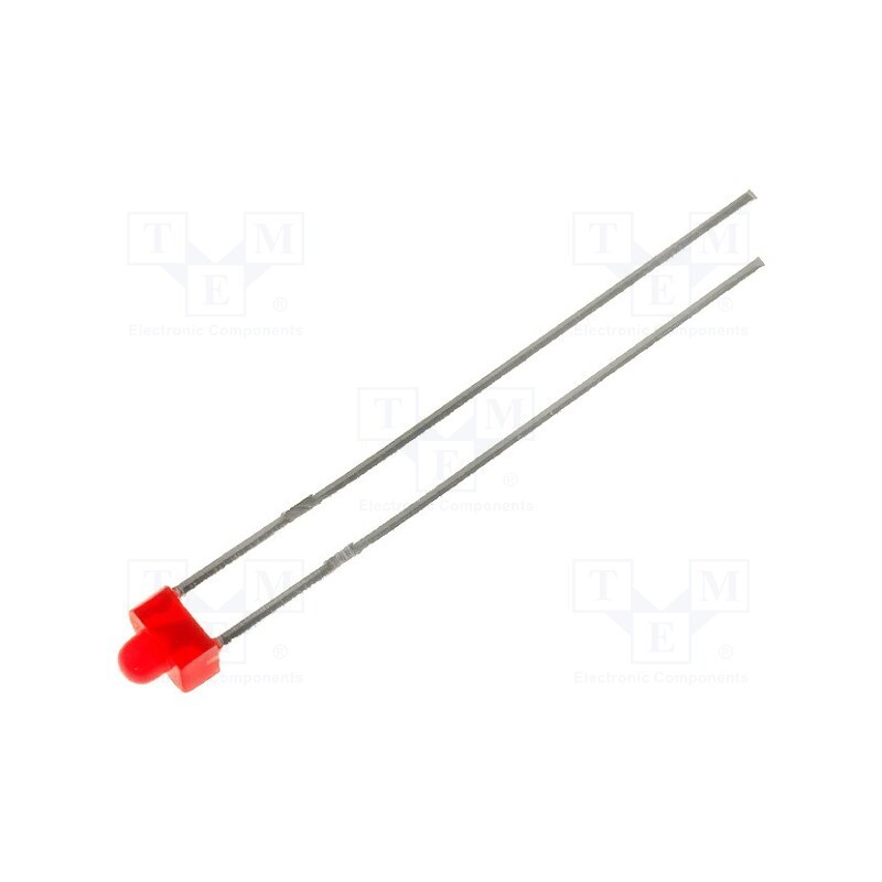 5 pcs x KINGBRIGHT ELECTRONIC - L-2060ID - LED, 1.8mm, red, 8÷15mcd, 70°, Front: convex, 2÷2.5V, No.of term: 2