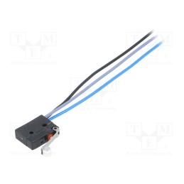 1 pcs x ZF - DC1C-C3RB - Microswitch SNAP ACTION, 6A/250VAC, with lever (with roller)