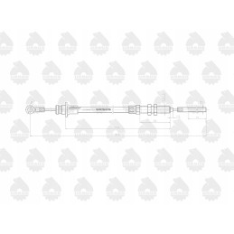 Brake cable l 830mm c 330m original Ursus